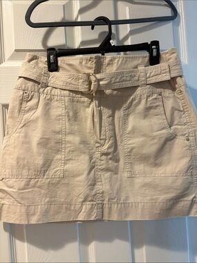 Calvin Klein Beige Mini Skirt with Belt